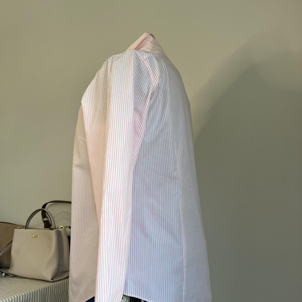 Crisp button down light pink and white stipe, Kenar, Size L - XL - Picture 2 of 5
